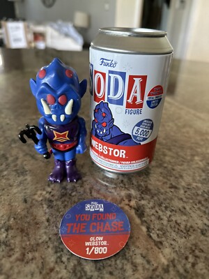 Figura Rara Funko Funko Vinyl Soda: Motu – Webstor Brilla En La Oscuridad Chase (Estilos Variables) – Figura Coleccionable De Masters Del Universo, Ideal Para Regalar A Fans De La TV
