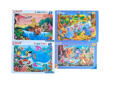 Disney Puzzle komplett mit starrer Halterung (3 Clementonen 1 Ravensburger)