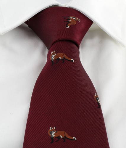 Michelsons of London Fox Silk Tie - Picture 6 of 18