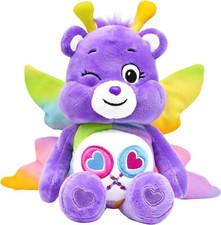 Care Bears Share Bear 9" Plush With Butterfly With Wings Purple