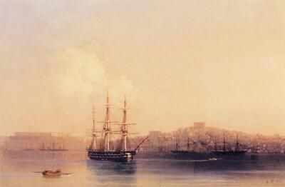 Ivan Aivazovsky Sevastopol 1852 17''x 22'' Archival Art Print
