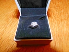 Sterling Silver Ring with Cubic Zirconia Stones