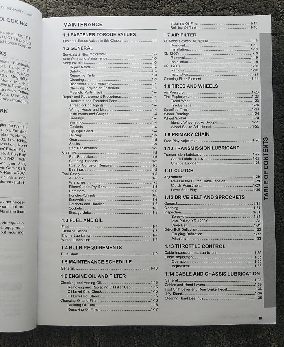 2013 HARLEY DAVIDSON MOTORCYCLE SERVICE MANUAL FOR SPORTSER MODELS