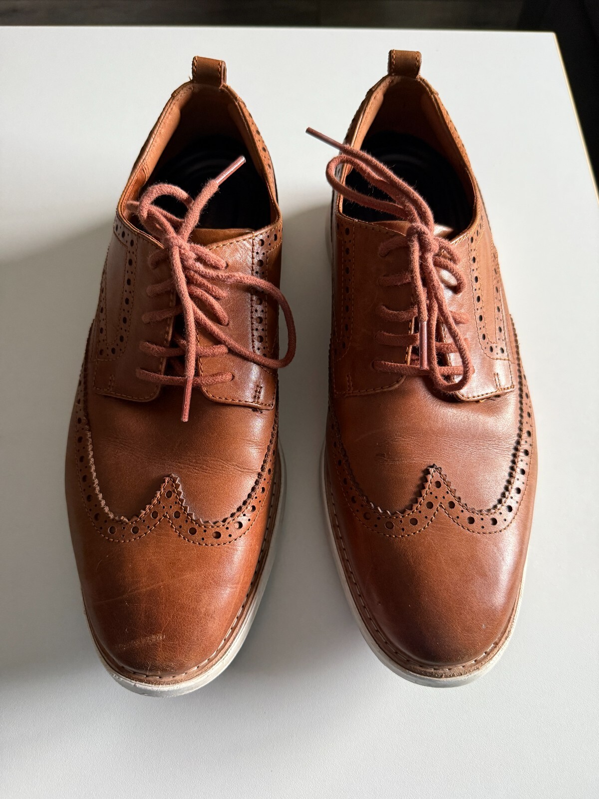 SAOLA Oxford Cole Haan Grand Evolution ala corta British Tan pelle avorio 11M