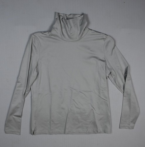 A'NUE LIGNE Women's Blues Grayish Turtleneck Top Shirt M Mint