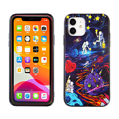 TRIPPY PSYCHEDELIC STAR ASTRONAUT SPACE CASE COVER FOR IPHONE 12 11 PRO MAX MINI