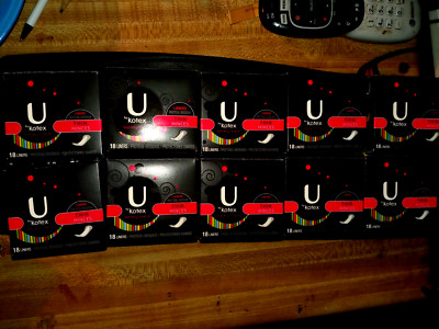 Lot of 10 by Kotex barely (18 liners) regular (lot of 10 boxes) SELLING FAST!!!
