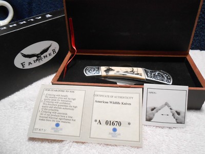 WHITE-TAILED DEER KNIFE FALKNER AMERICAN WILDLIFE SERIES AMERICAN