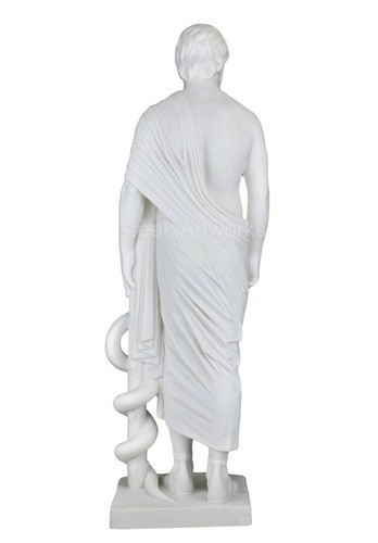 Asclepio dio greco delle arti curative mitologia statua scultura - Foto 4 di 6