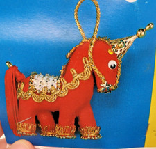 Thomas Boutique HOLLY PONY Unicorn Flocked Sequin Bead Christmas Ornament Kit