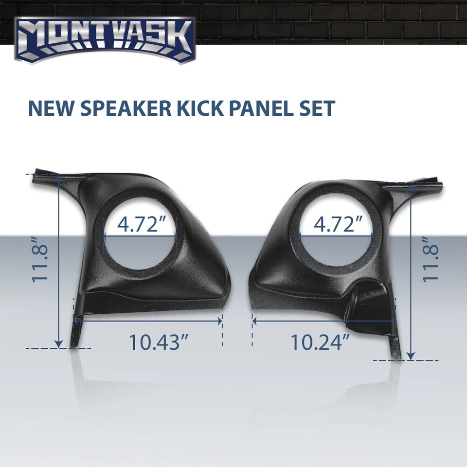 Fit For 78-88 Monte Carlo Malibu Regal Cutlass Speaker Kick Panels Left+Right - Image 3 of 4