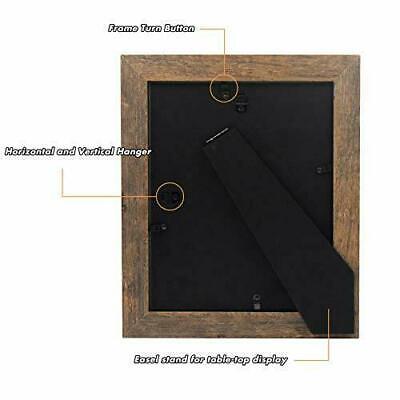 Set of 2 Picture Frame for 8x10 Photo Frame Easel Stand Wall Hanger or  Tabletop