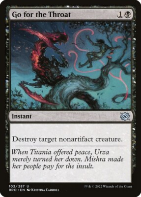 Magic the Gathering - Go for the Throat - BRO-EN102 MtG NM