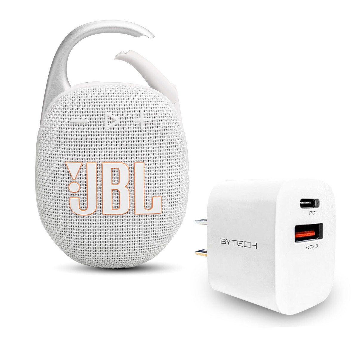 JBL Clip 5 Bundle with Wall Charger - White | eBay
