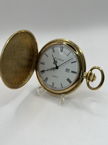 Elegant Pocket Watch Daniel Lagrange Quartz Savonette Eta 955.112, Works