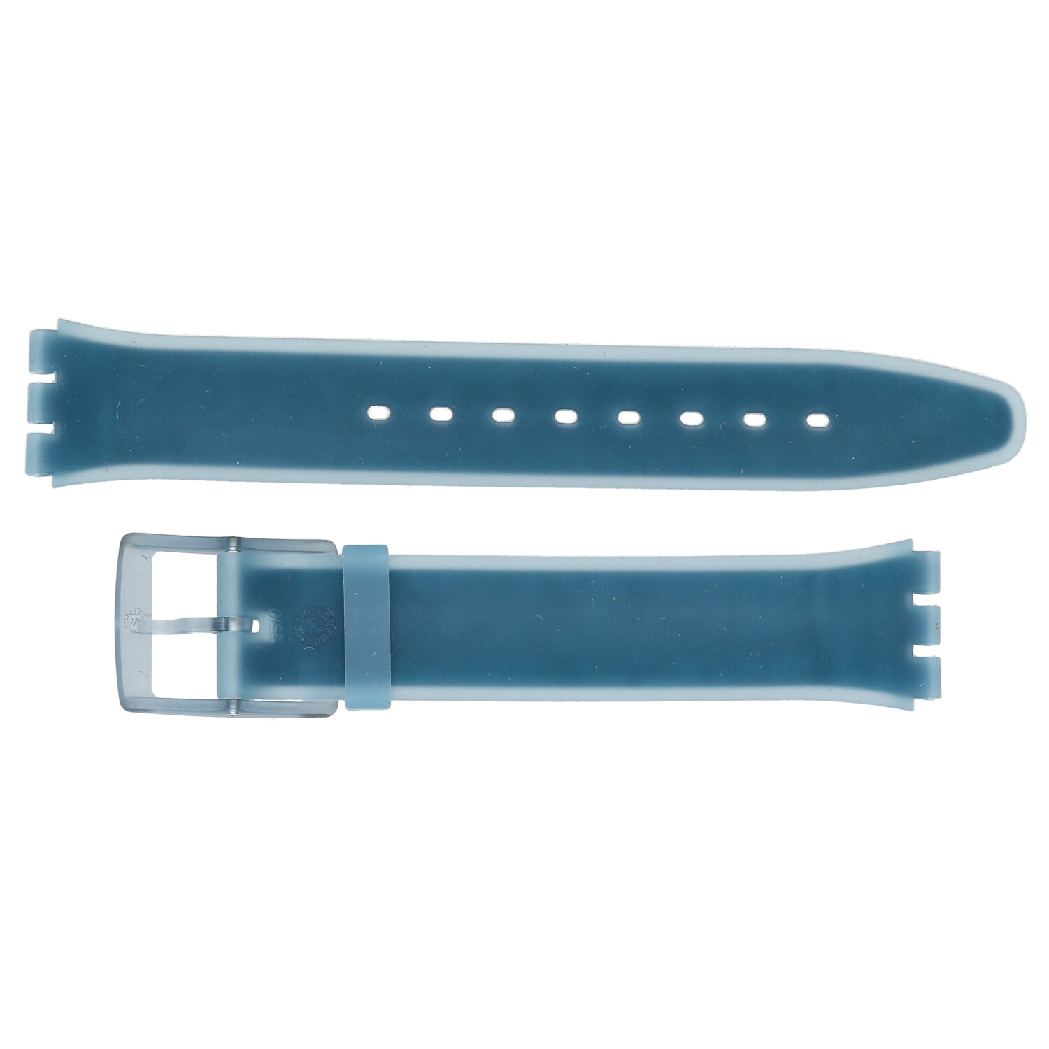 Swatch ACSFS103 Original Gent 17mm Skin Blue Silicone Watch Band eBay