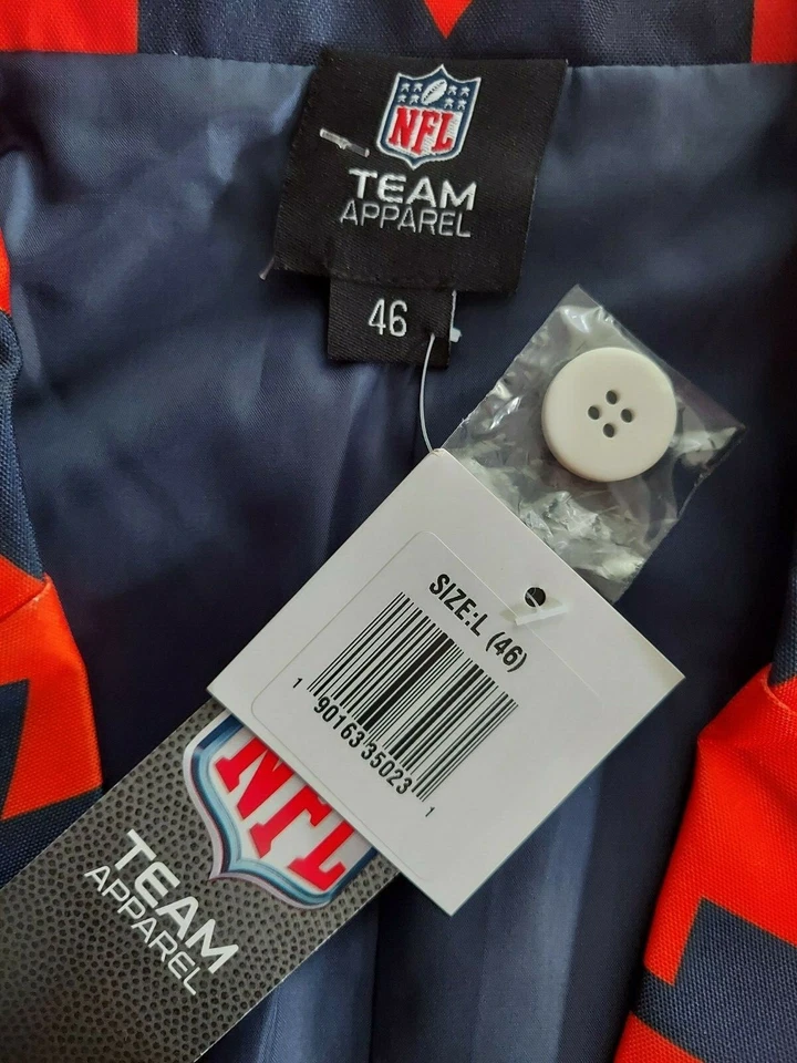 Denver Broncos Hombres Chaqueta Talla 46 Blazer Feo Estilo Navidad Naranja Azul Nuevo  Foto 4 de 4