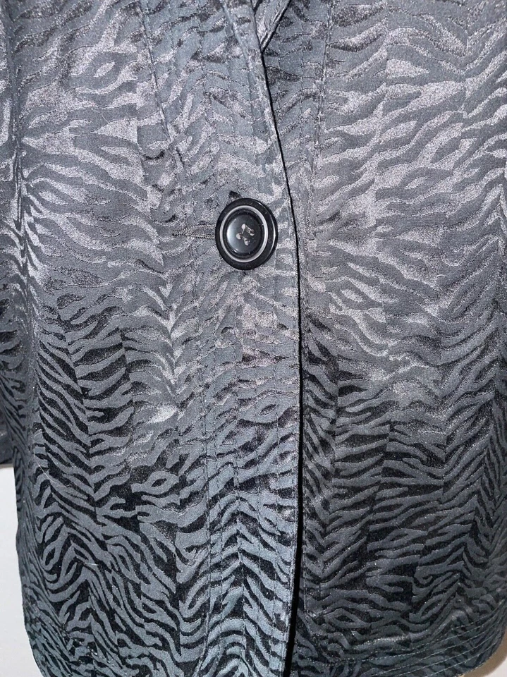 Chaqueta Blazer de Noche Erin London Para Mujer Jacquard Negra Talla XL Negra Elastizada Foto 3 de 4