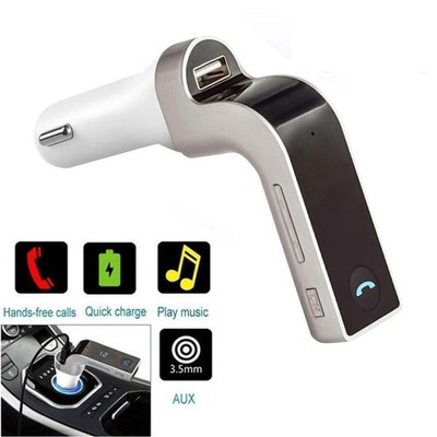 G7 Bluetooth Car Kit FM Transmitter Hands-free USB Player Charger MP3 AUX T8T7