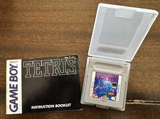 NINTENDO GAME BOY - TETRIS - 1990 - GAME AND BOOK