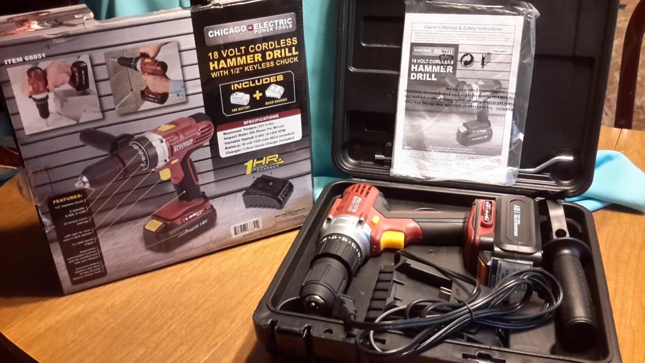 RARE CHICAGO ELECTRIC CORDLESS HAMMER 