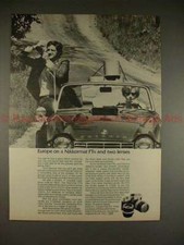 1970 Nikon Nikkormat FTN Camera Ad - Europe on 2 Lenses