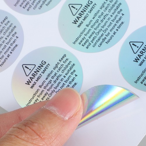 10 Sheets Candles Warning Glass Container Stickers Candles - 第 7/12 張圖片