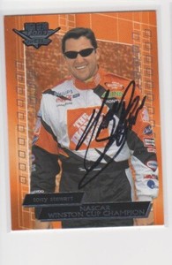 TONY STEWART AUTOGRAPHED NASCAR CARD THRU THE MAIL GOOD SHAPE