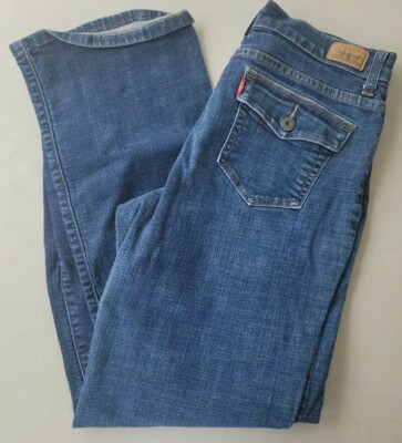 Levis Jeans Womens Size 10M 512 Bootcut Perfectly Slimming Dark Blue 