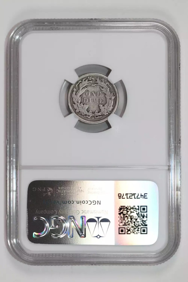 1868-S SEATED LIBERTY DIME NGC VF DETAILS | eBay