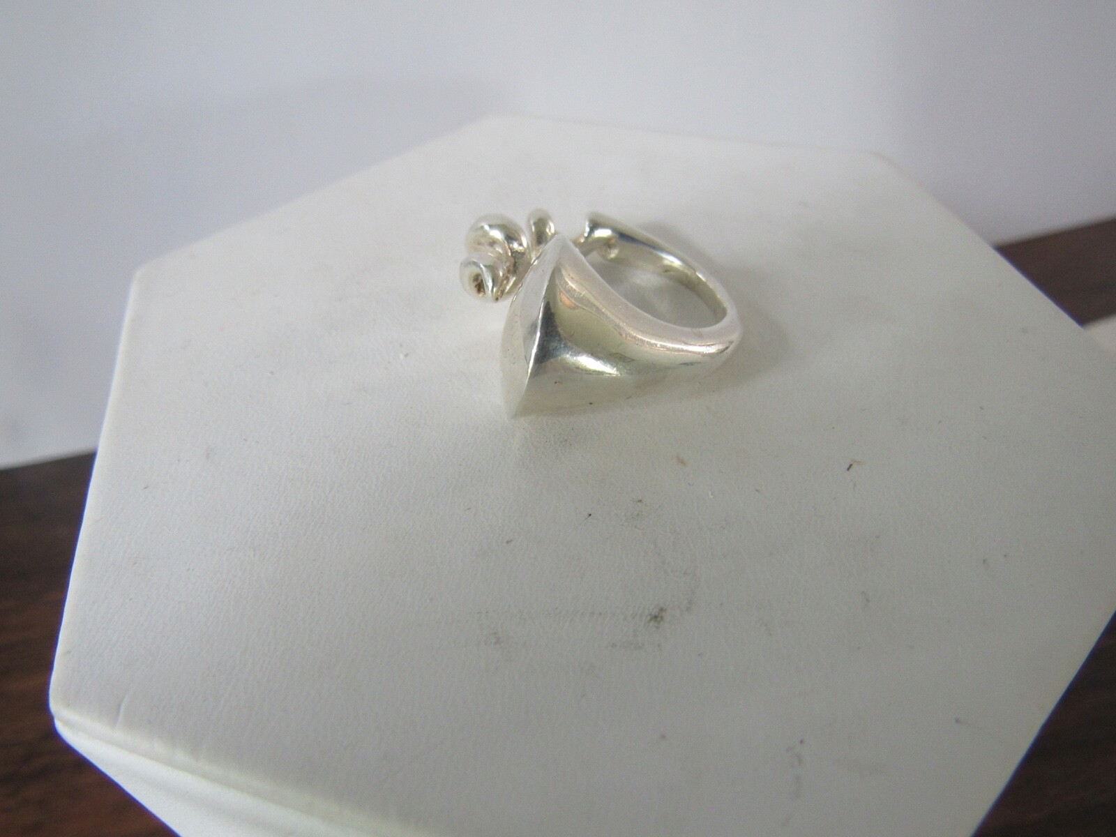 Large Screw Nail Wrap Ring Solid 925 Sterling Sil… - image 2