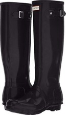 Hunter Boots Women's Original Gloss Winter/Rain Boots - Black - NEW