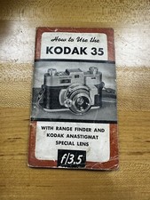 Kodak 35 Film Camera Owner  s Manual