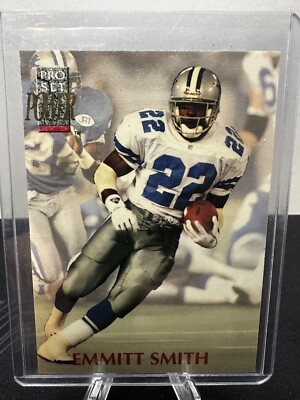 【最終価格】NFL DALLAS COWBOYS EMMITT SMITH 💥1992 Pro Set Power Emmitt Smith #22 Football Card Dallas Cowboys