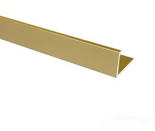 10x VROMA Tile Trim Edge - Straight L-Shape- 2.5M Aluminium Chrome, Brushed, NEW