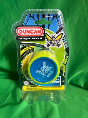 The Original Duncan Butterfly XT Yo-Yo - Intermediate Level - Green Blue Ages 6+