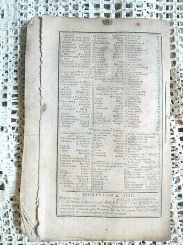1825 Farmer's Almanack Almanac Boston Richardson & Lord signos ilustrados del zodiaco - Imagen 2 de 4