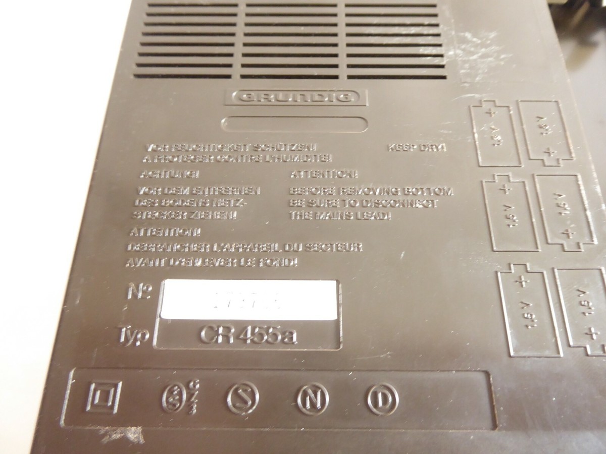 Grundig CR455 Cassettenrecorder - Vintage Rarität! Top