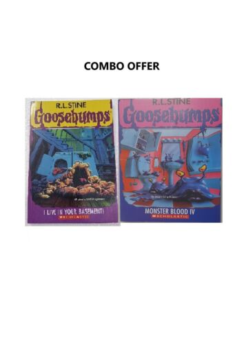 BUNDLE (GB #61 I Live in Your Basement! + GB #62 Monster Blood IV) by R.L. Stine - Picture 1 of 9