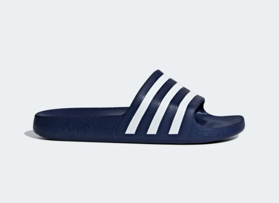 Adidas Adilette Aqua Dark Blue White Comfort Slides Men display picture 1