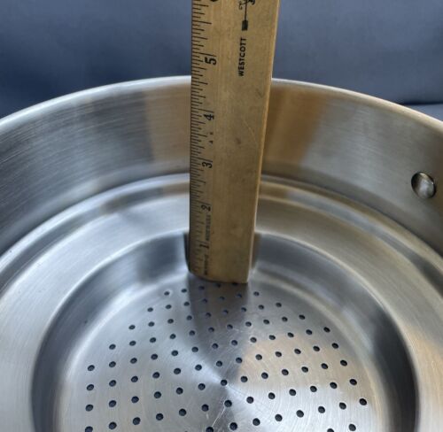 Inserto Vaporiera Colino Pentole Acciaio Inox Tutto Rivestito - Foto 7 di 10