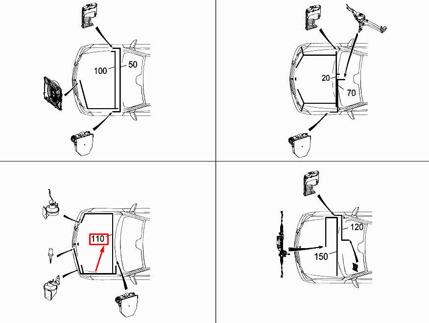 Neu Verkabelung des Außentemperatursensors für MERCEDES-BENZ E W212 A2124402410