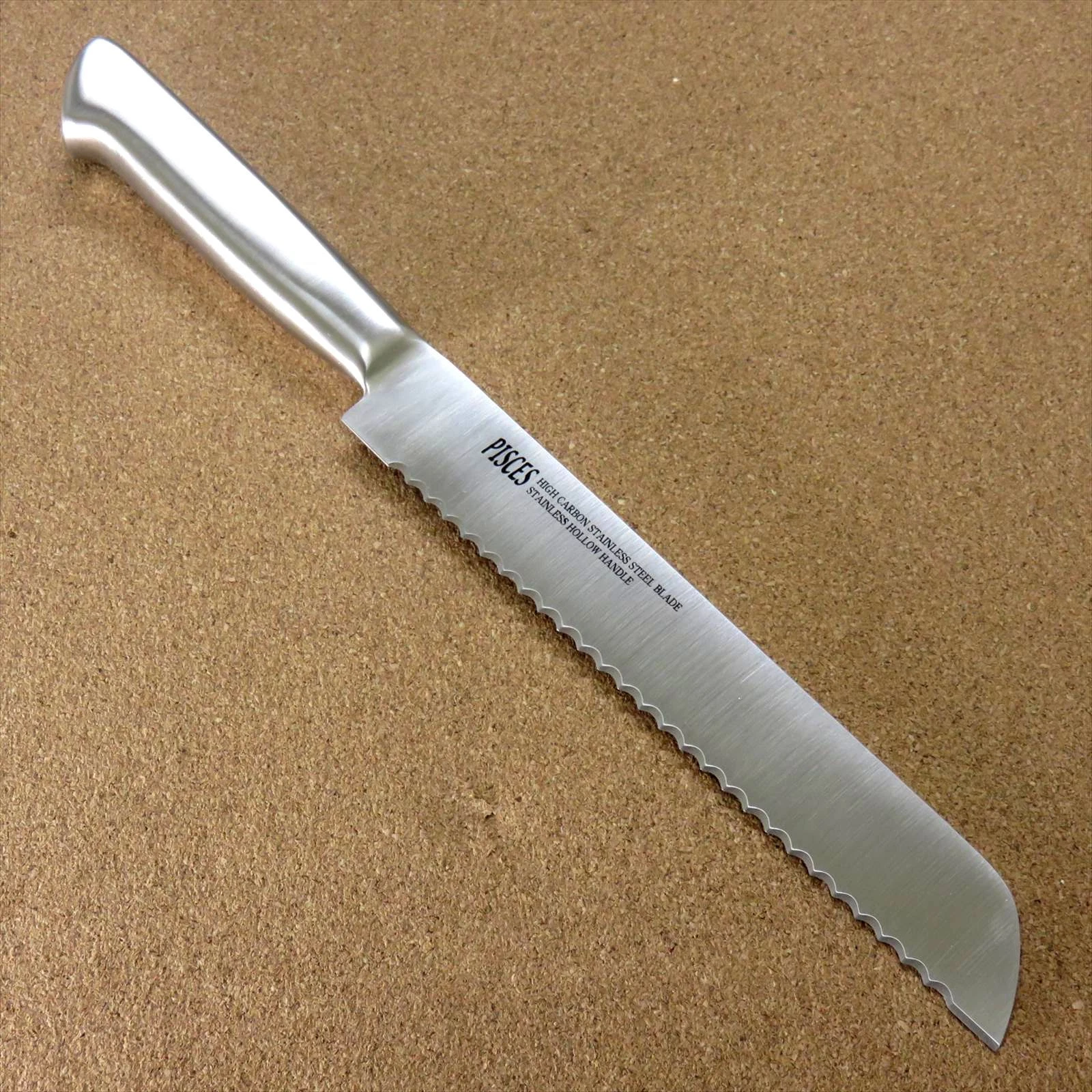 Japanese Pisces Kitchen Bread Knife 190mm 7.5 inch Stainless Handle SEKI JAPAN
Opens in a new window