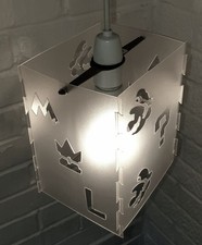 Mario Luigi Princess Lampshade Game Gamer Theme Bedroom Kids Teens Light Display