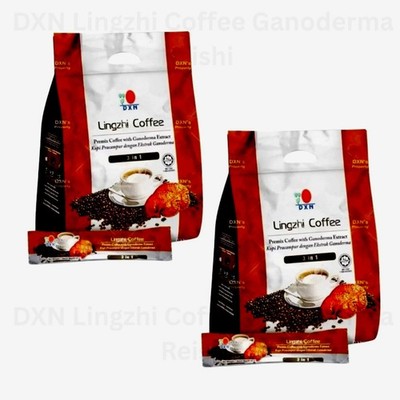 2 Packs DXN Lingzhi Coffee 3 in 1 Ganoderma Reishi Instant Classic Cafe NEW USA