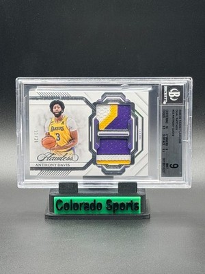 ANTHONY DAVIS 2022-23 Panini Flawless Dual Game-Worn Patches 11/20 BGS 9 Mint