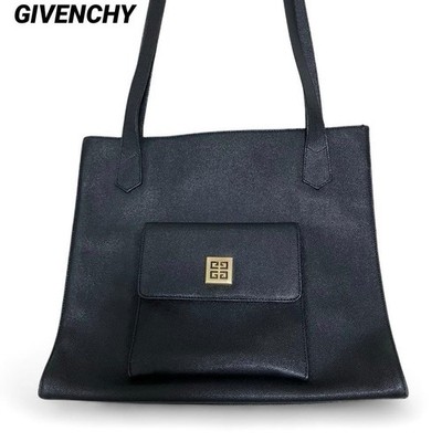 Givenchy Shoulder Bag Black Faux Leather From Japan