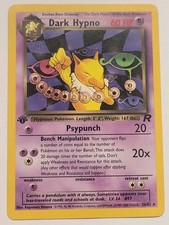 Dark Hypno 26/82 1st Edition Team Rocket Regular 2000 Pokemon TCG Nintendo 