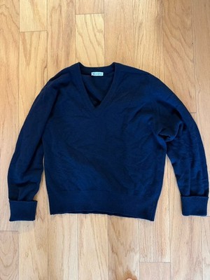Rubato Standard V-Neck - Navy - XL - Receipt - 100% Lambswool. Made in Scotland