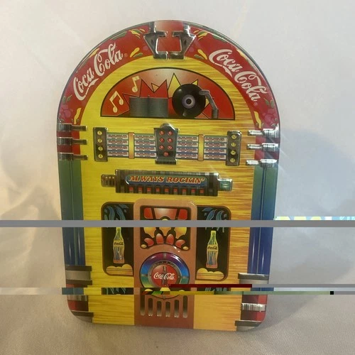 Vintage COCA-COLA Jukebox Shaped Metal Tin